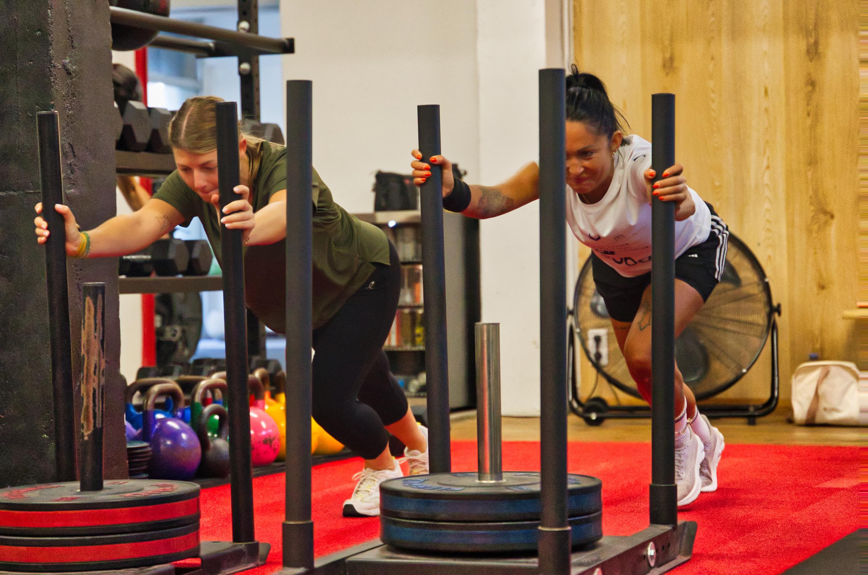 Entraînement fonctionnel avec traîneau salle sport Ajaccio